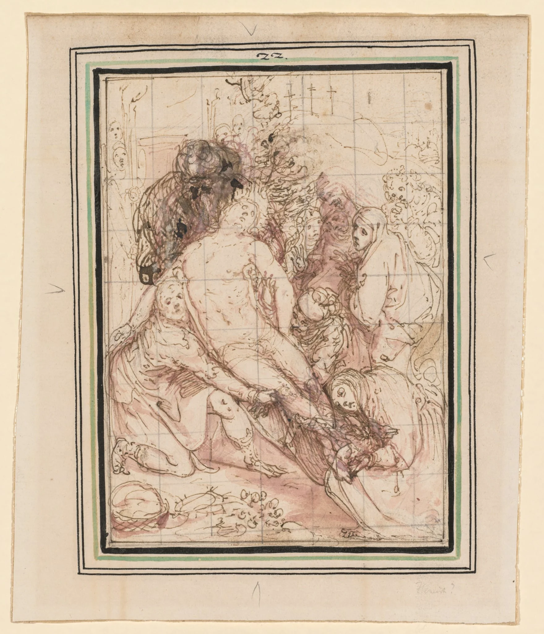 The Entombment, by Giovanni de' Vecchi, 1596