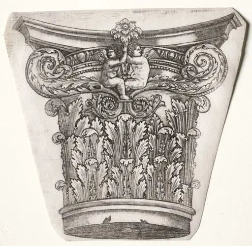 Base and Capital with Putti