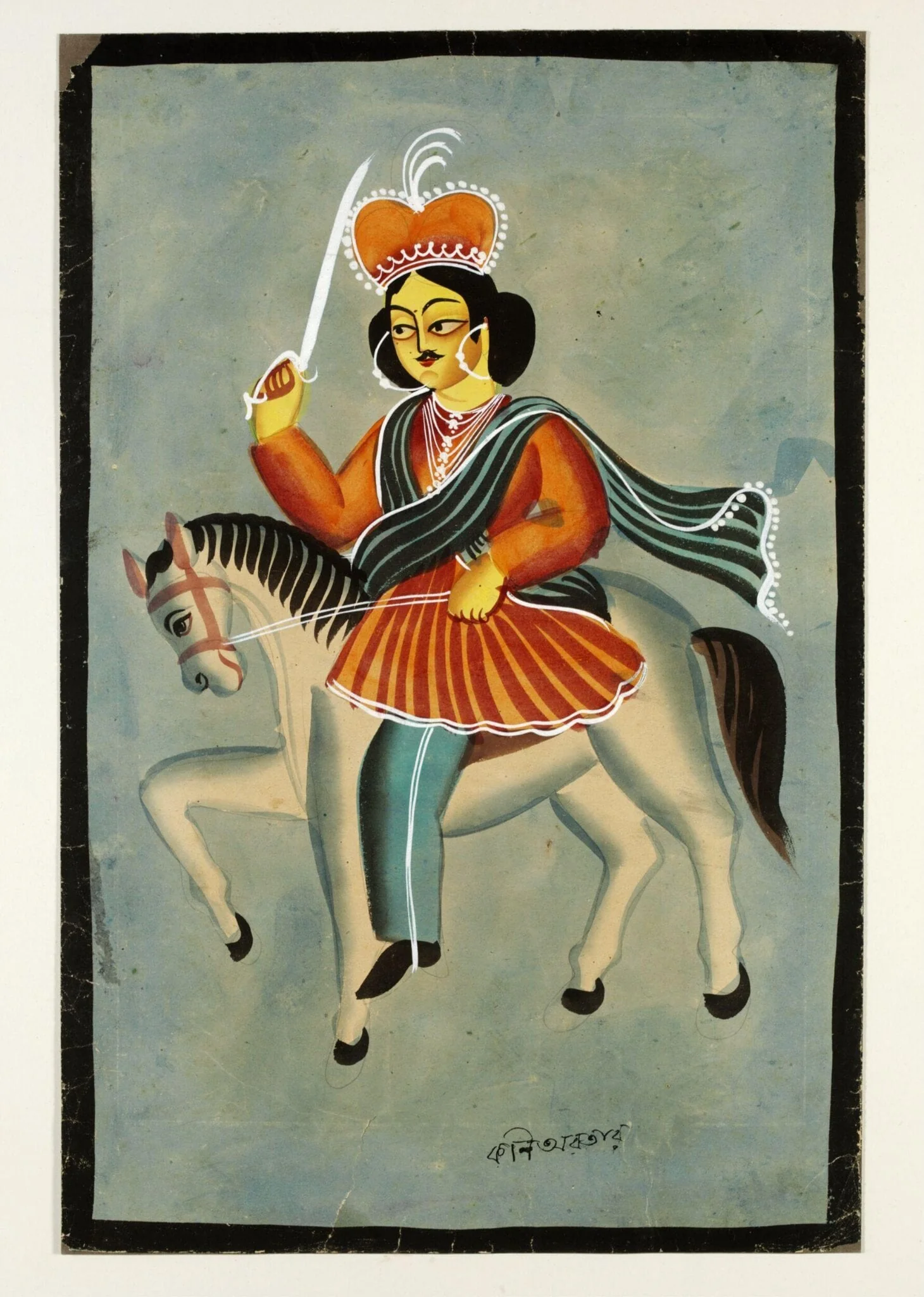 Kalki, by Unknown, paint, 1885