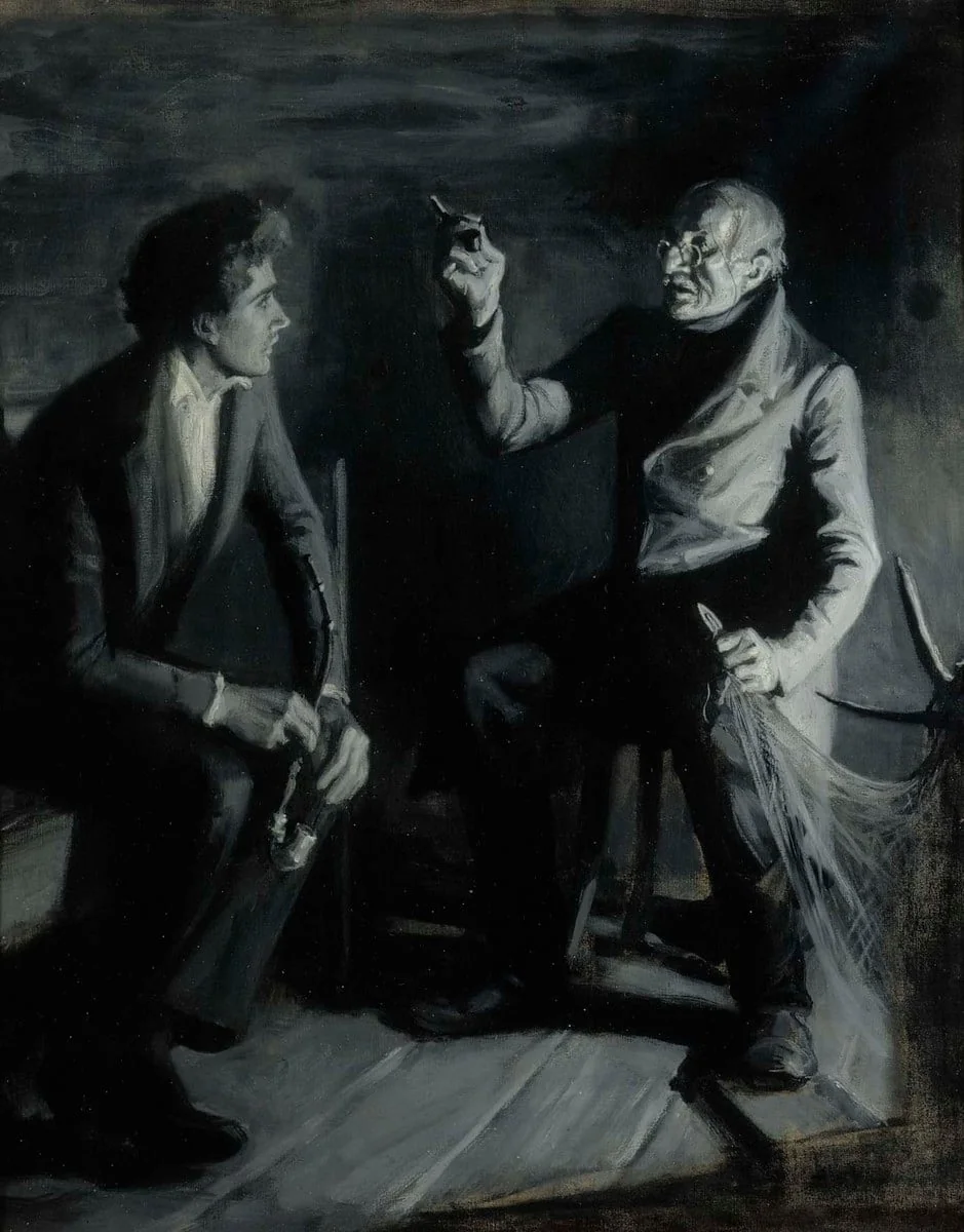 "Sanella Dunkerista hän alkaa...", kuvitusta Vänrikki Stoolin tarinoihin, by Albert Edelfelt, unspecified, 1889