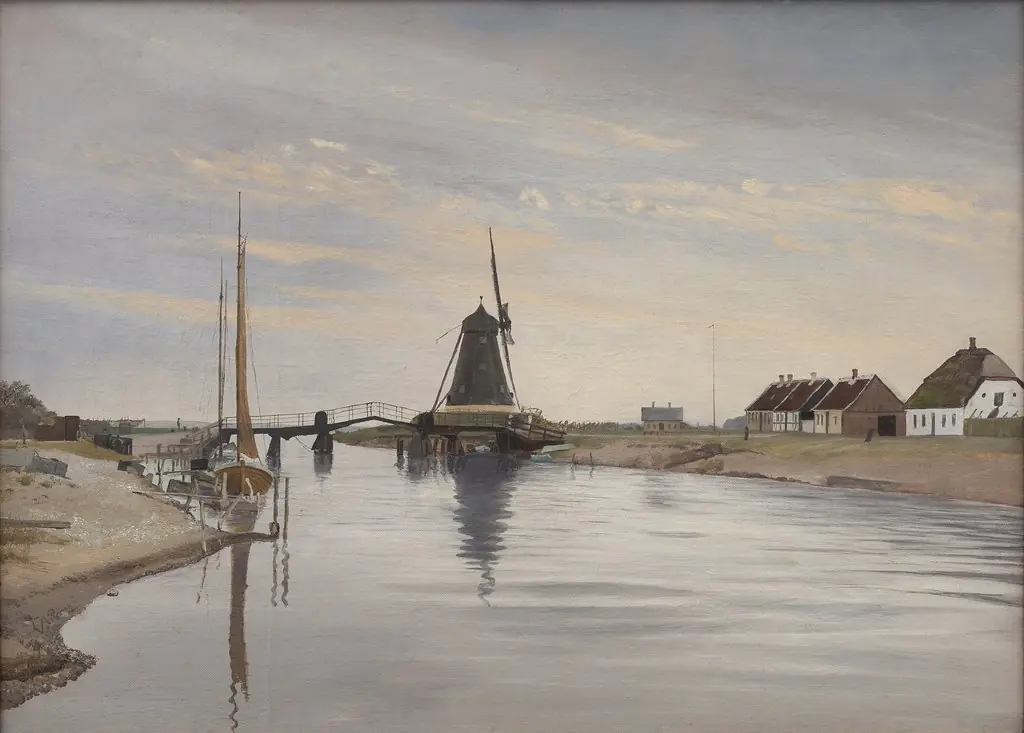Susåen. The Bridge and the Mill at Karrebæksminde