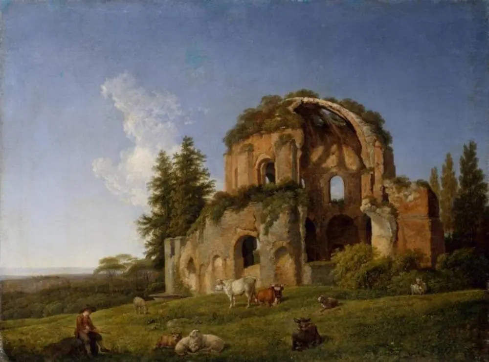Landscape with the Minerva Medica ruin near Rome