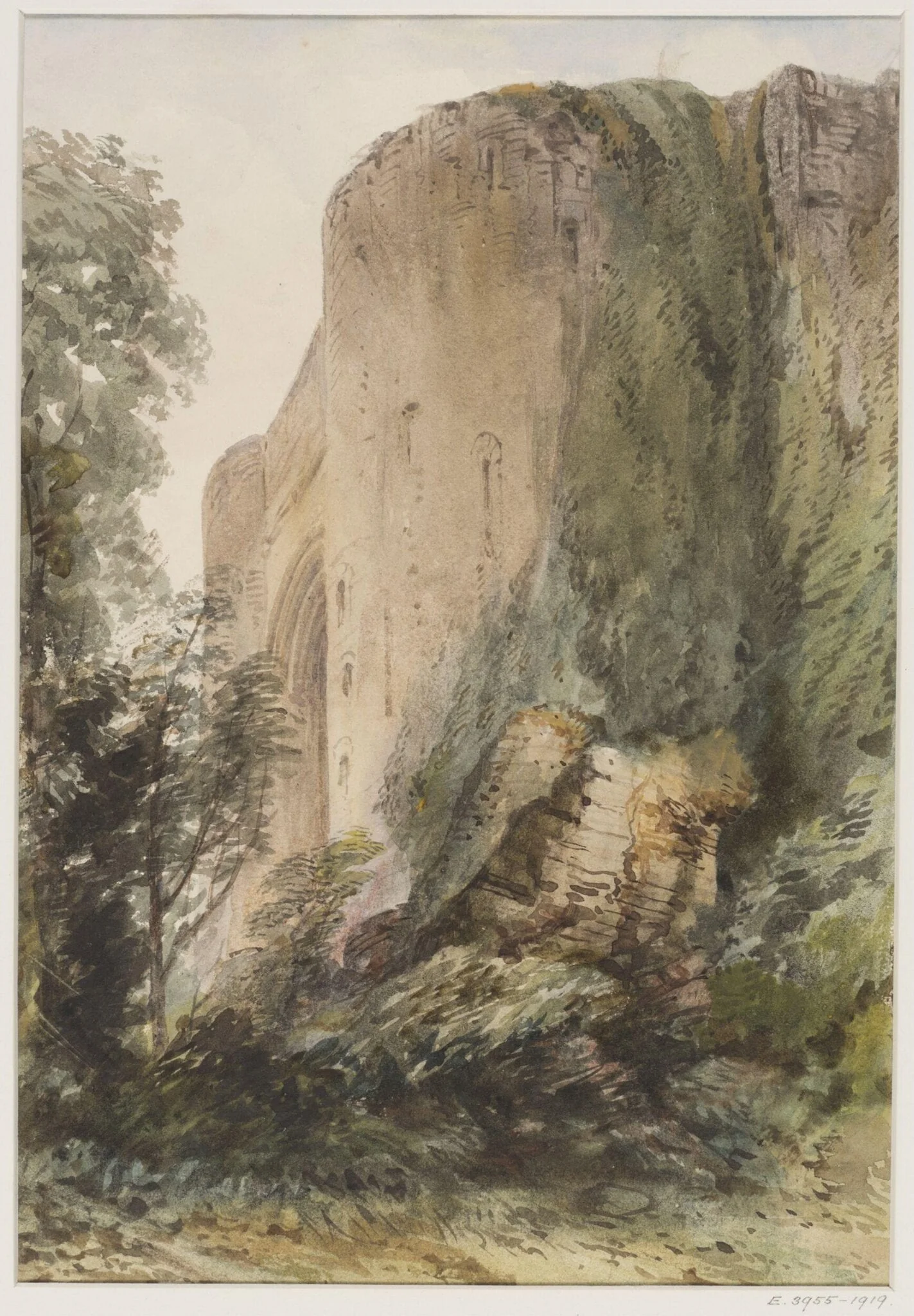 Tonbridge Castle, Kent, by Edward Webb, 1805