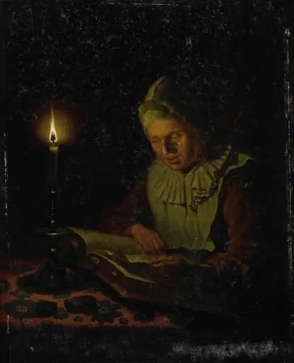 Old Woman Reading