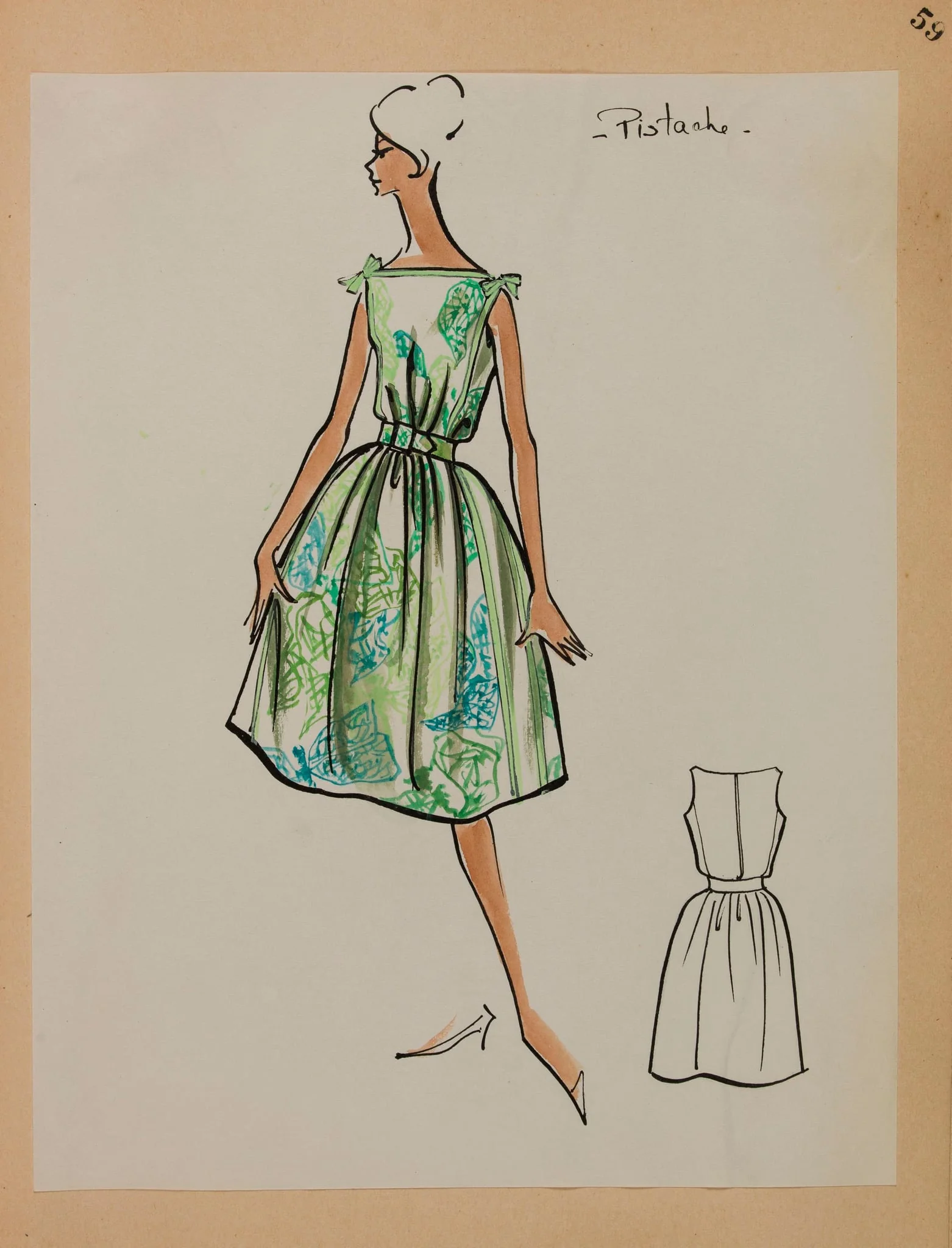 Pistache, by Carven, 1958