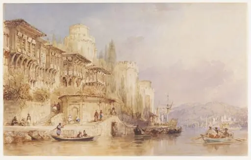 The Bosphorus, with the Castles of Europe & Asia. 1846