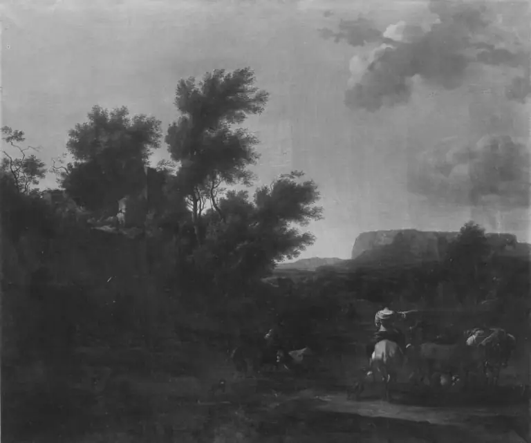 Italianate Landscape with Cattle and Shepherds