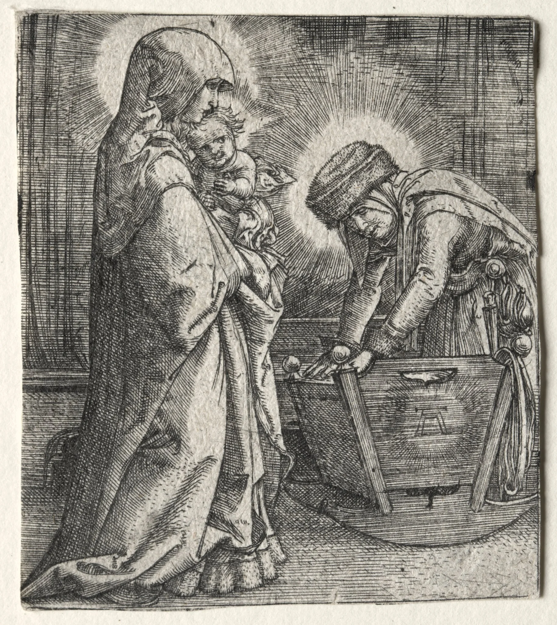 The Virgin with the Child and St. Anne at the Cradle, by Albrecht Altdorfer, 1523