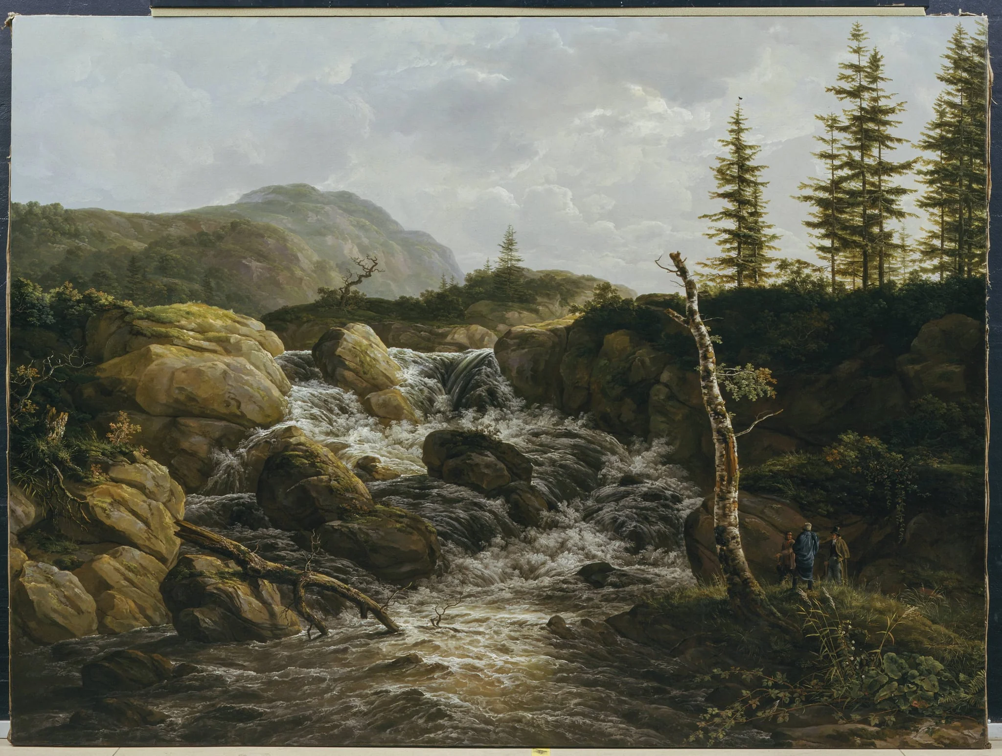 Mountainous Landscape with a Waterfall, Norway