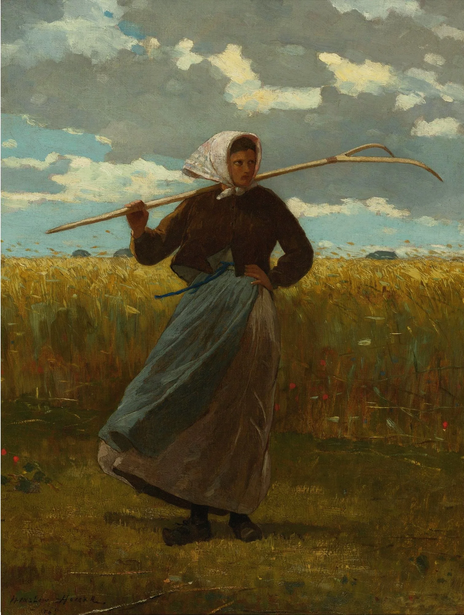 The Return of the Gleaner, by Winslow Homer, oil, 1867