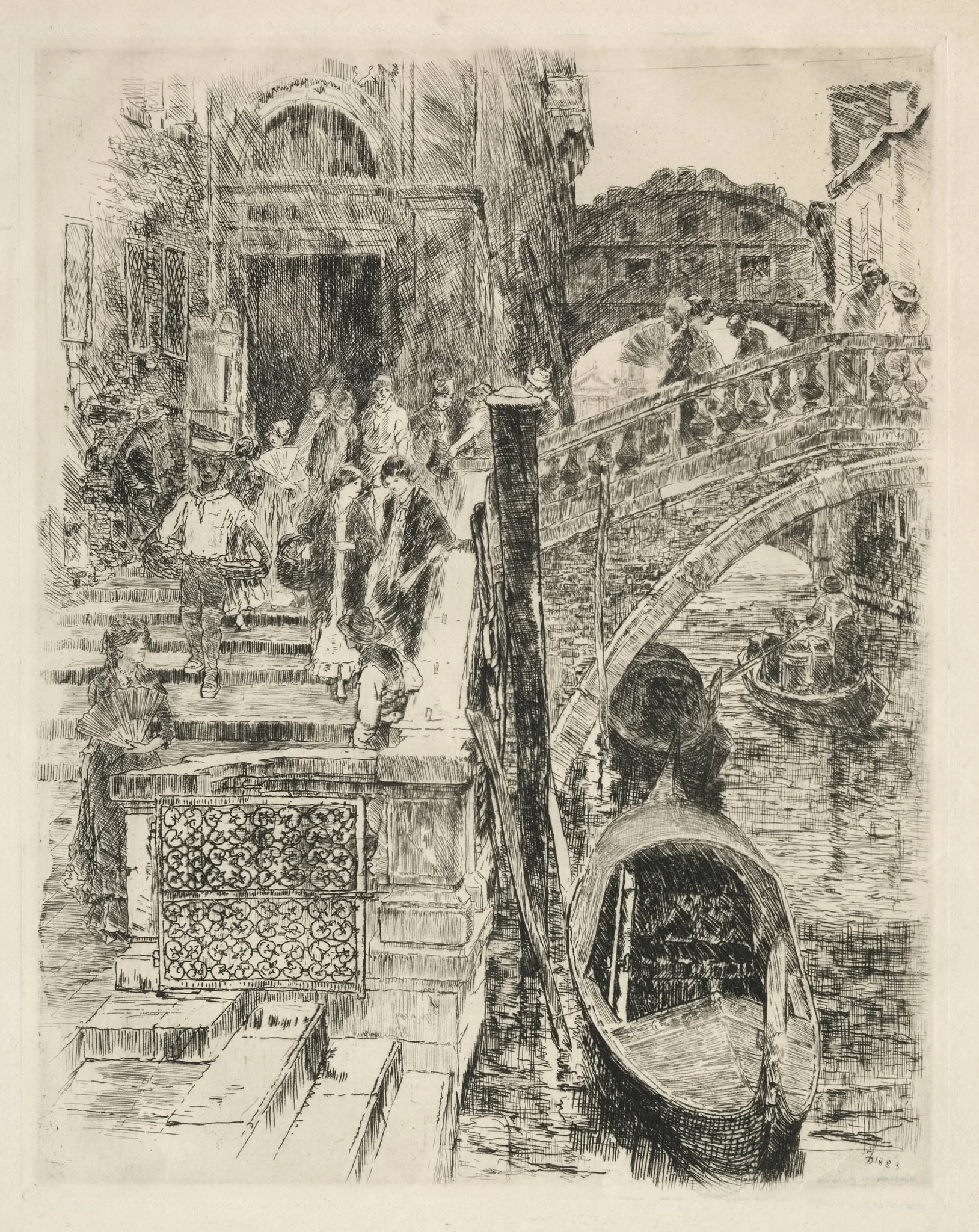 Bridge of Sighs, Venice, by Frank Duveneck, 1883