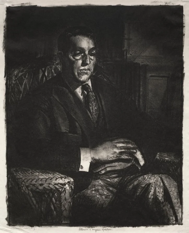 Speicher Seated in a Chair, by George Bellows, 1924