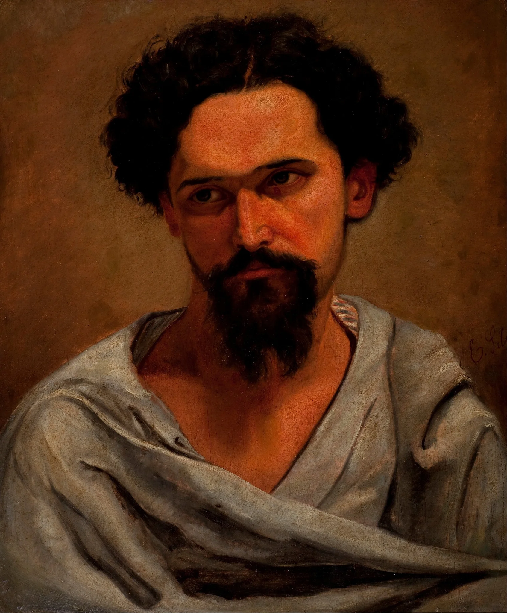 Portrait of Castagneto, by Estêvão Silva, oil, 1893