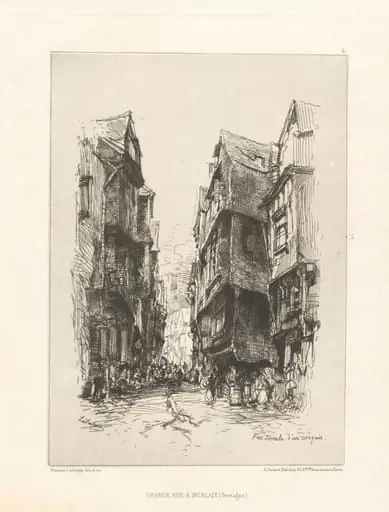 Grande Rue à Morlaix (Bretagne) (Grand Rue, Morlaix, Brittany)