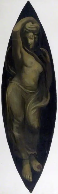 Standing Female Figure (decorative panel)
