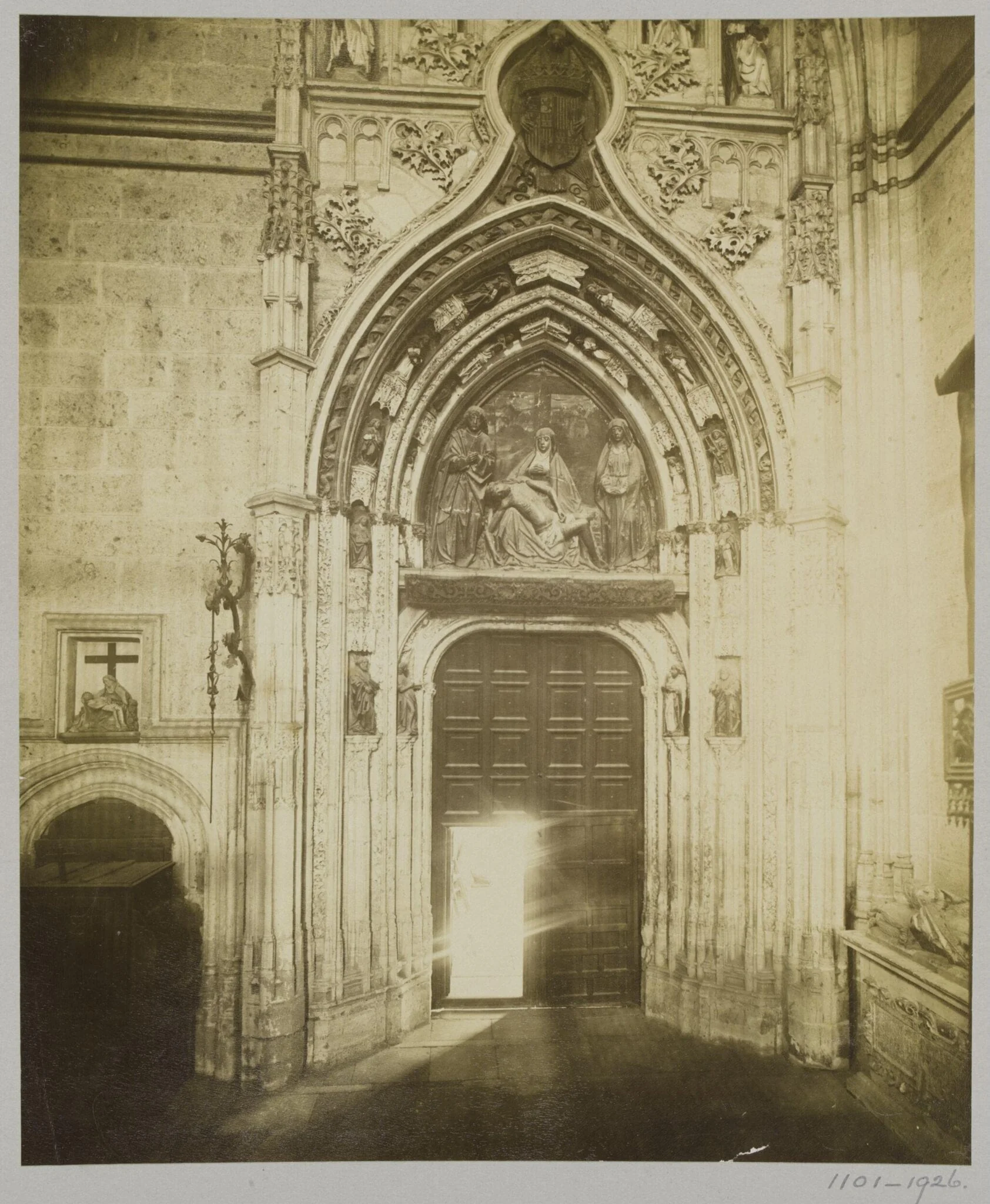 Doorway of Segovia Cathedral, by Unknown, photographic, 1850