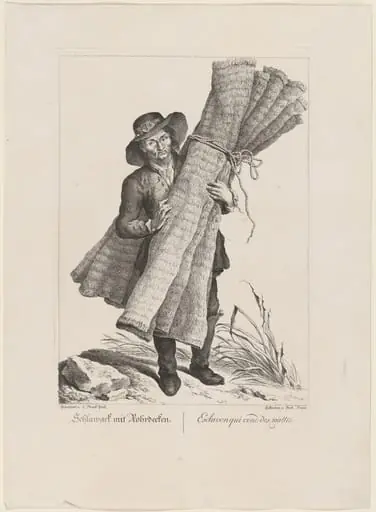 Schlawack mit Fohrdecken (Slavic Mat Seller)