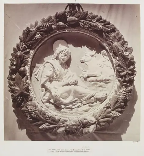 Roundel, St. Luke, by della Robbia, Palace of Necessidades