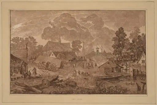 Village with Pond