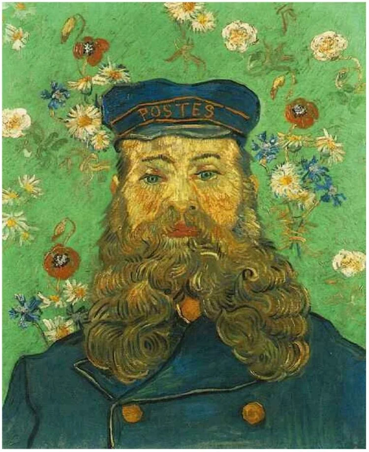 Portret van Joseph Roulin, by Vincent van Gogh, oil, 1895