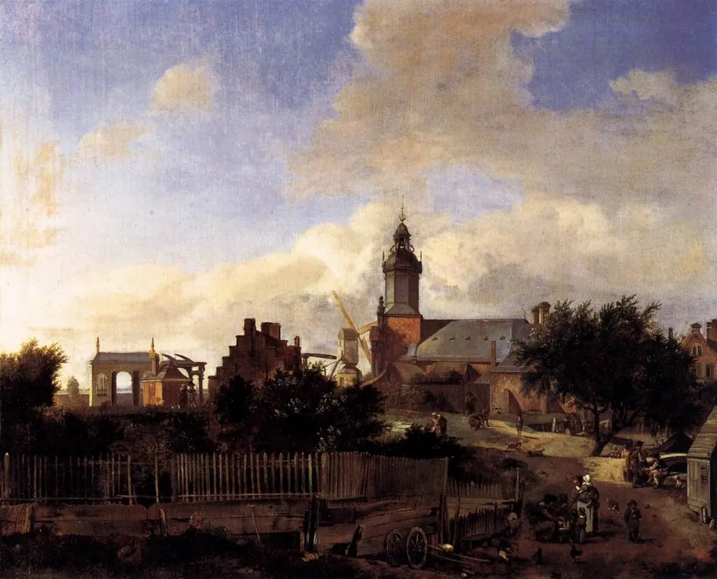Street before the Haarlem Gate in Amsterdam