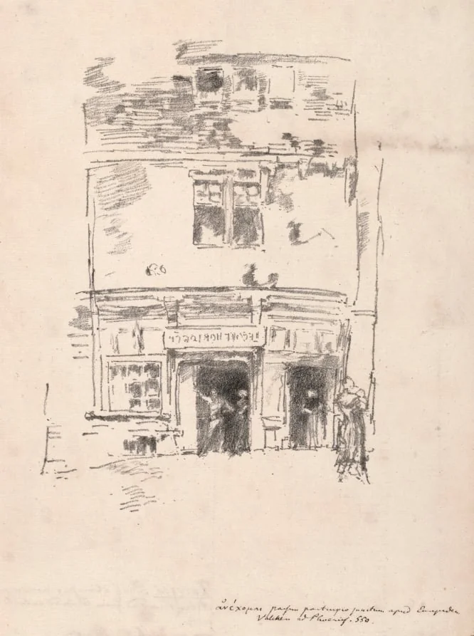 The Clockmakers, Paimpol, by James McNeill Whistler, 1893