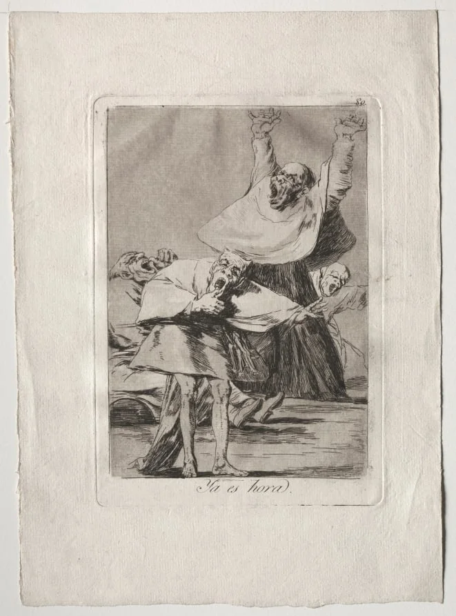 It is Time, Plate 80, by Francisco Goya, 1799