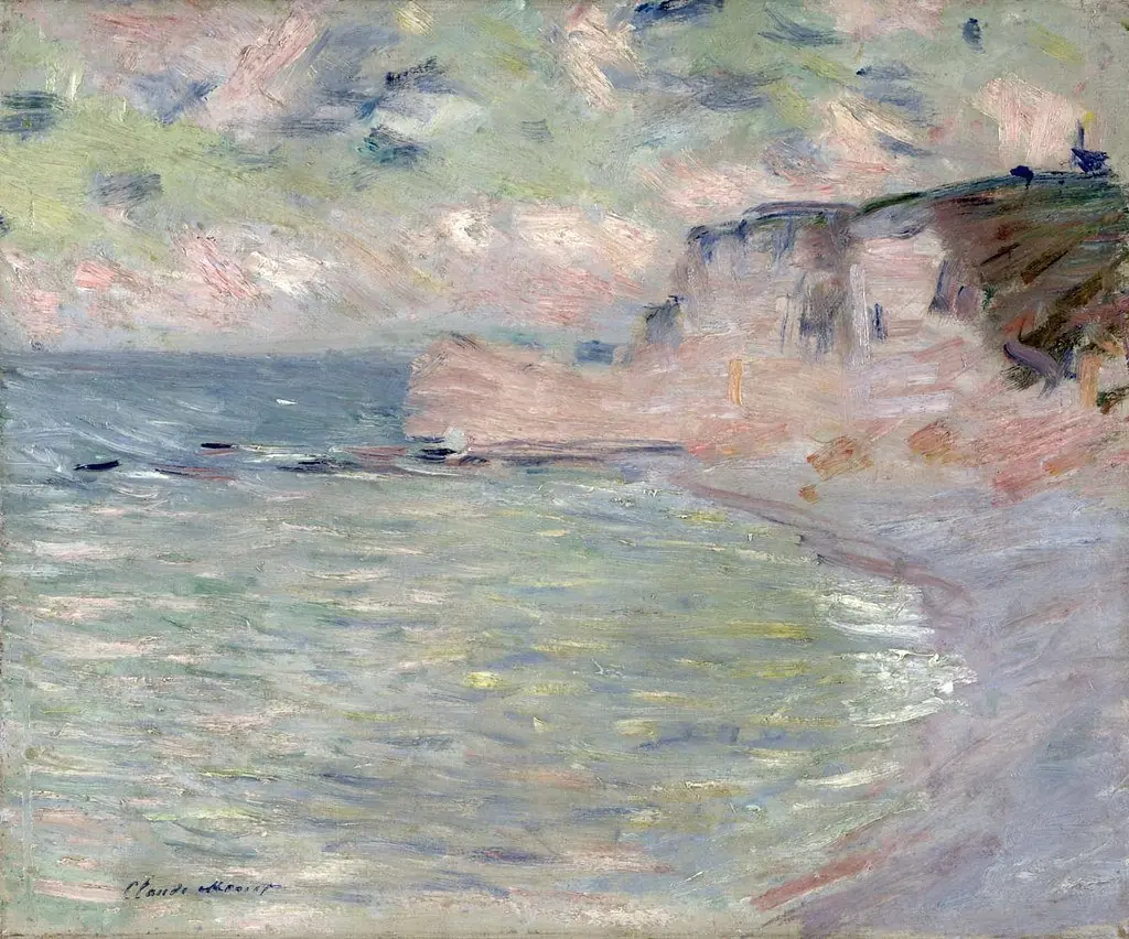 Falaise et Porte d'Amont, effet du matin
