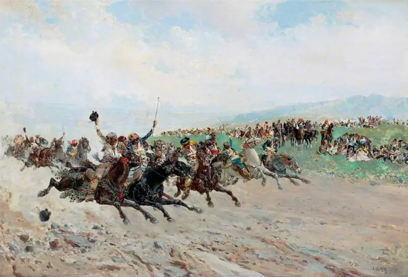 A Fair in Andalusia with Horse Racing