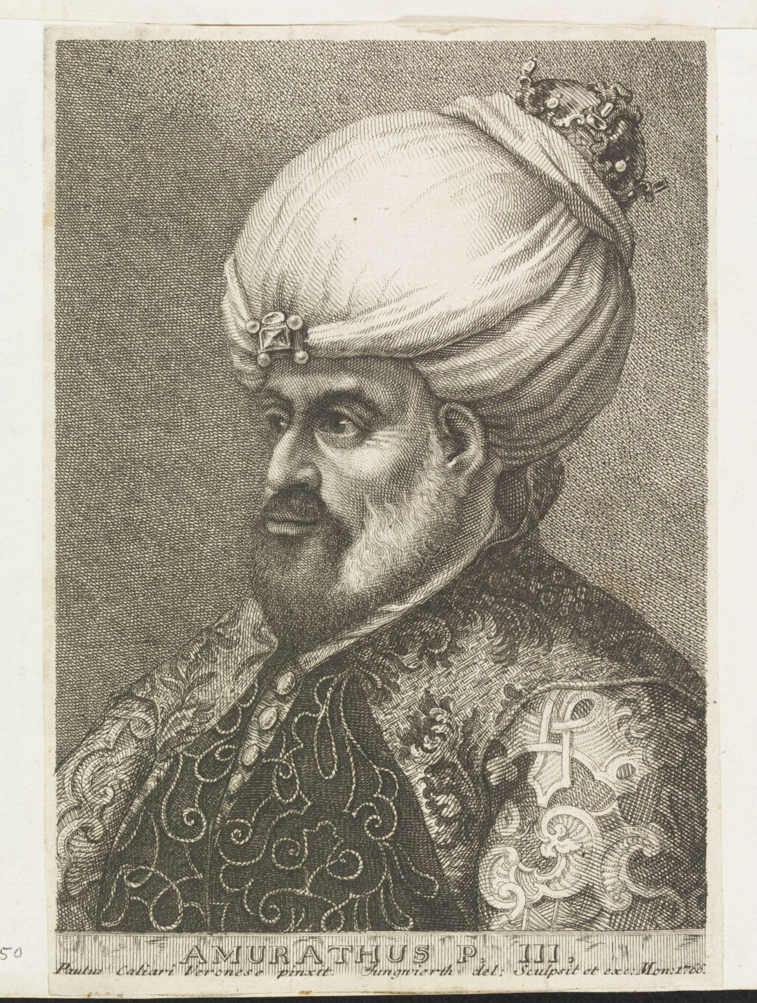 Turkish sultans, sultanas and other historical figures, by Franz Xavier Jungwierth, 1766