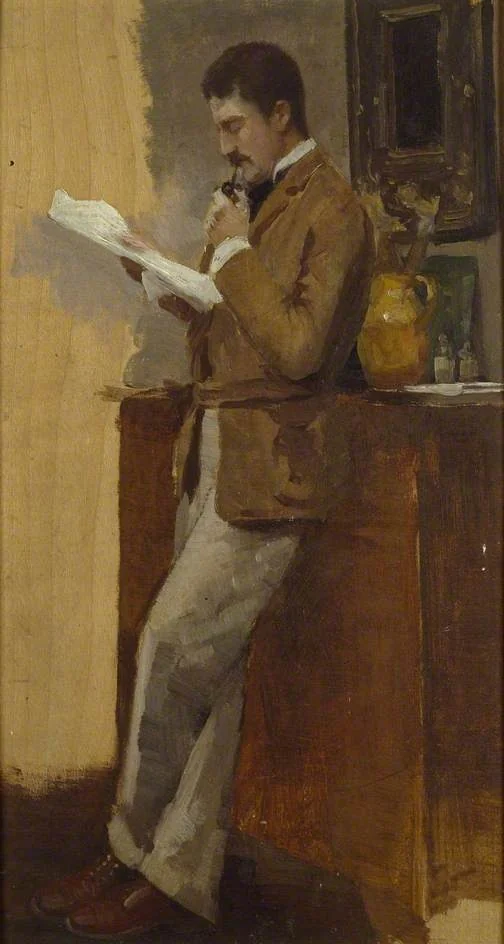 Reginald Barratt, by William Stokes Hulton, oil, 1896