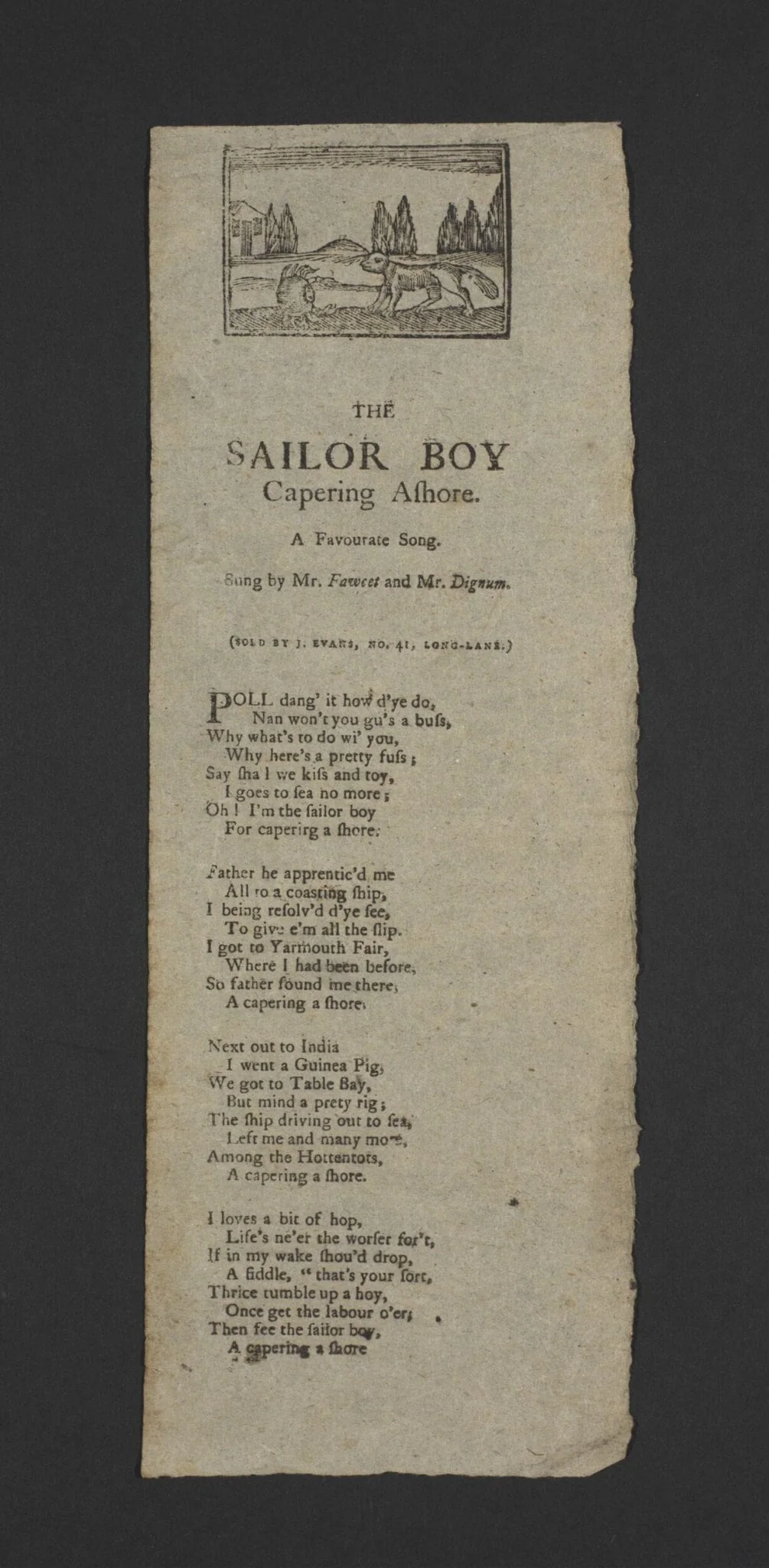 The Sailor Boy, by J. Evans, 1750