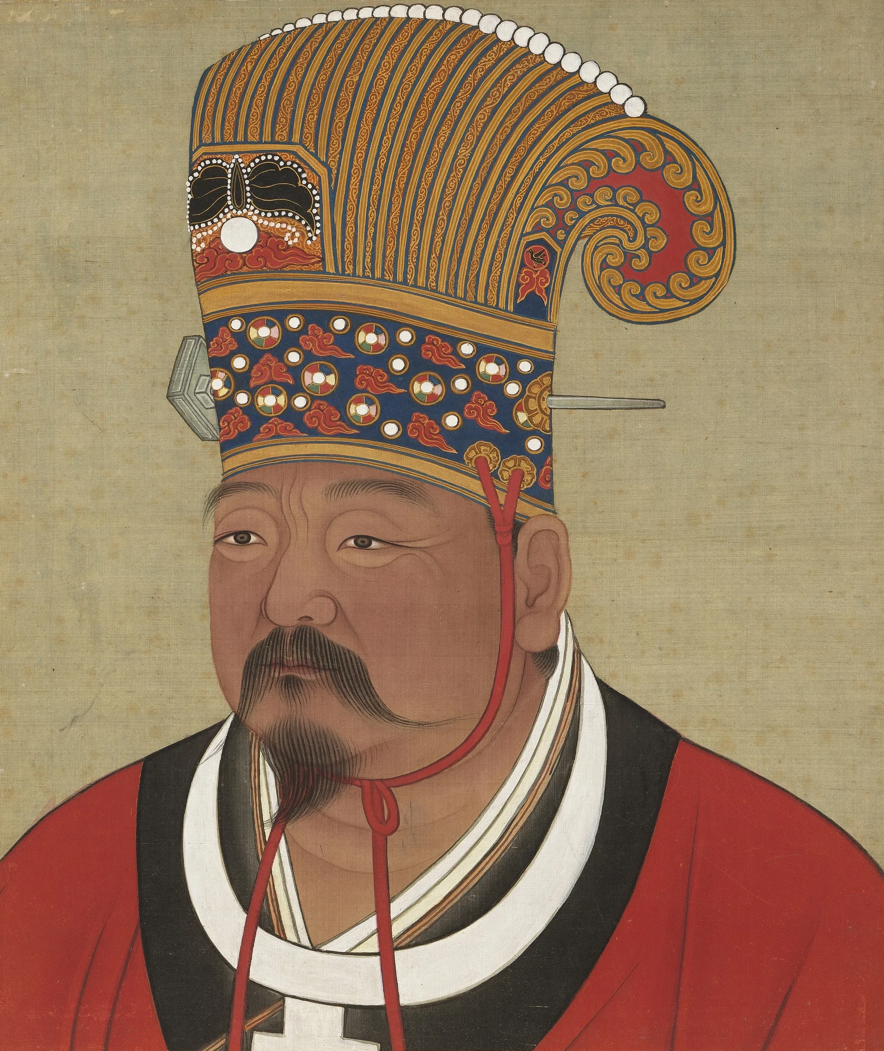 宋代帝半身像册-宋朝宣祖皇帝像, by Unknown, unspecified