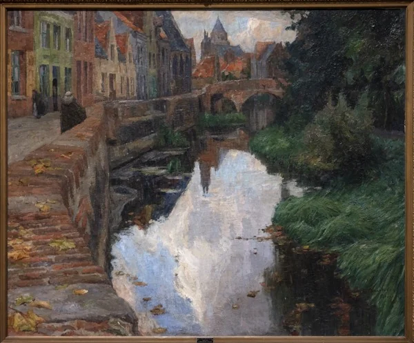 De Speelmansrei te Brugge, by Albert Baertsoen, oil, 1898