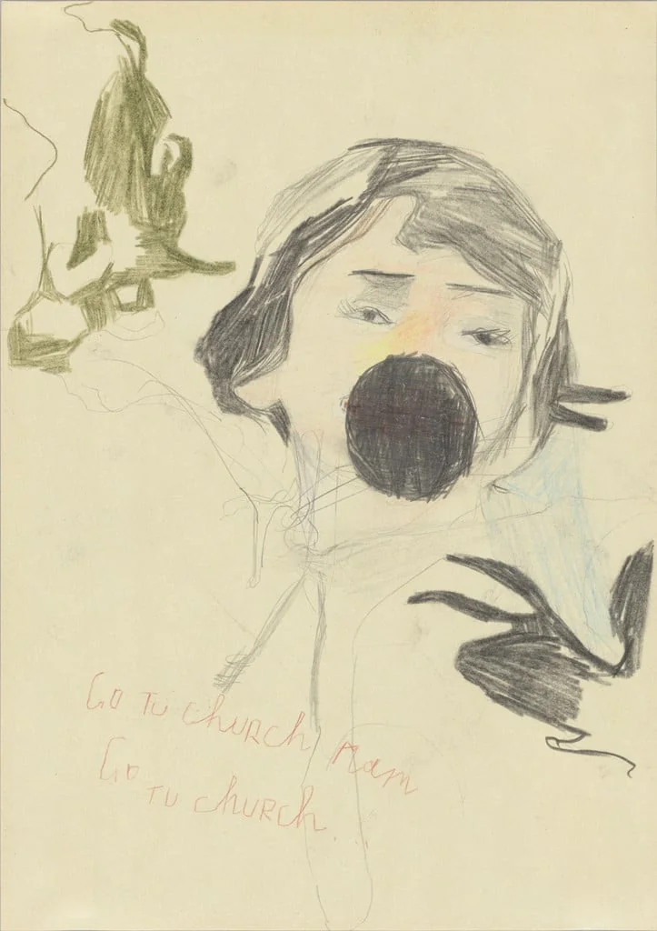 Untitled, by Andro Wekua, graphite, 2003