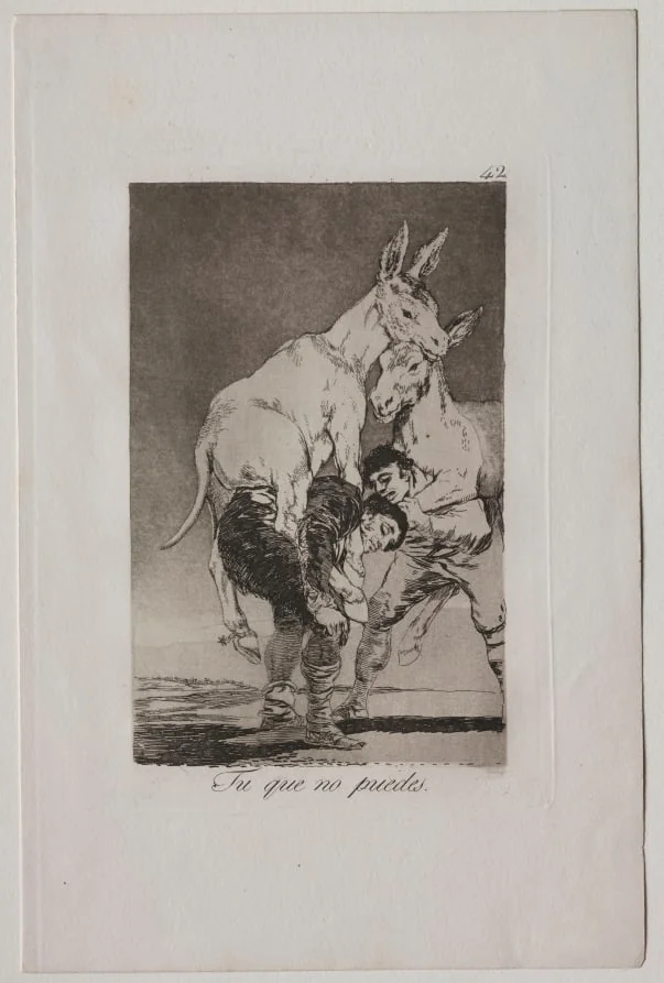Thou Who Canst Not, Plate 42, by Francisco Goya, 1799