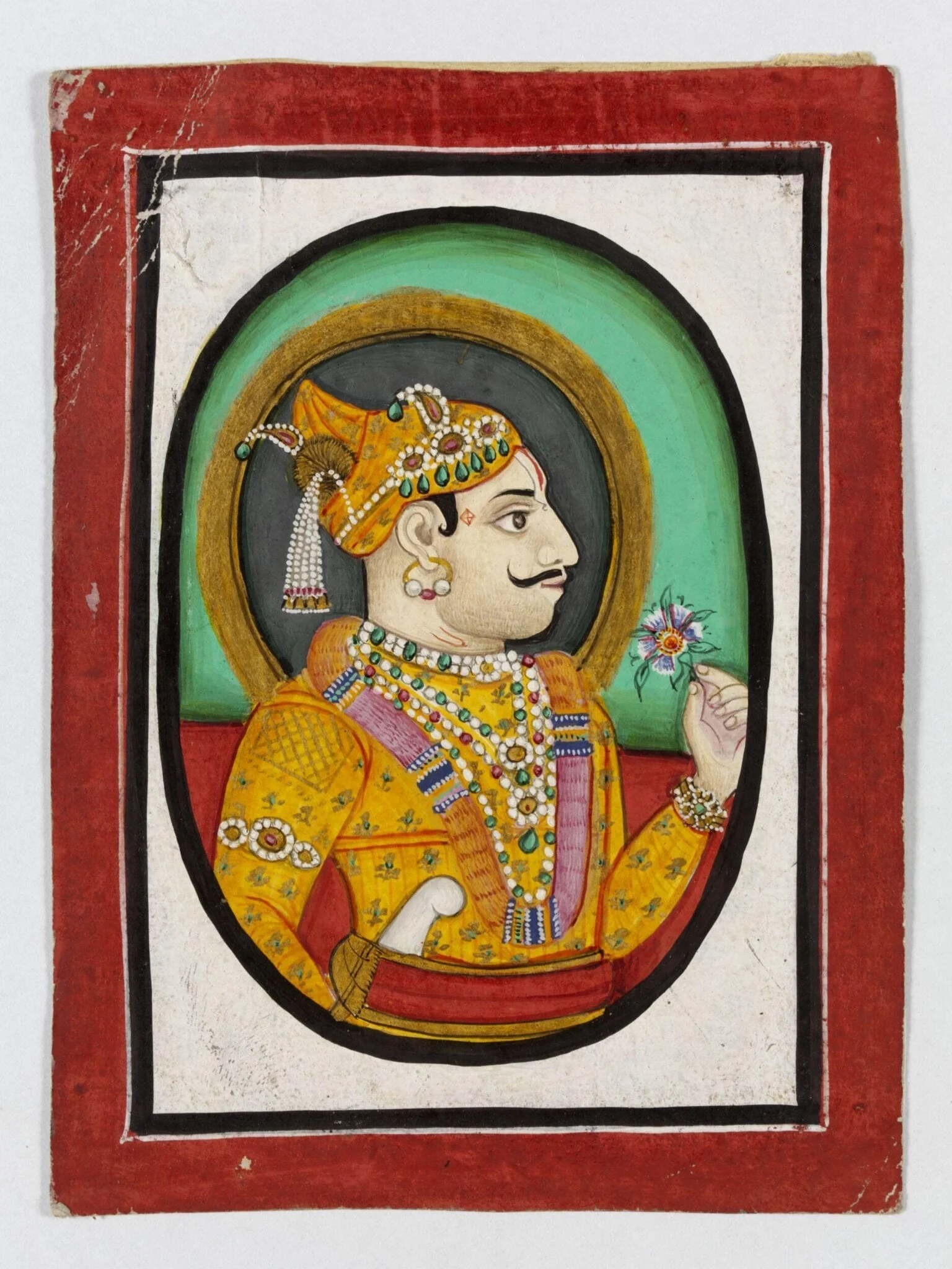 Rao Raja Ajit Singh, by Unknown, paint, 1850