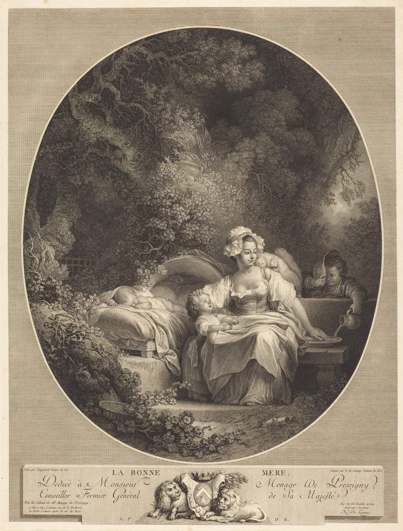 La Bonne Mère, by Nicolas Delaunay, ink, 1779