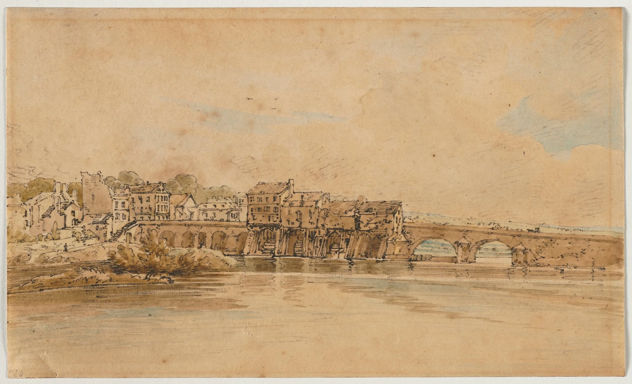 A Selection of Twenty of the Most Picturesque Views in Paris:  On the Banks of the Marne below the Bridge at Charenton
