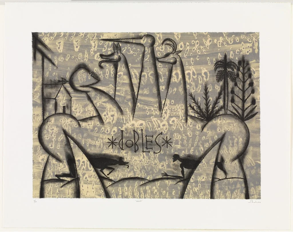 Untitled, by José Bedia, ink, 1994