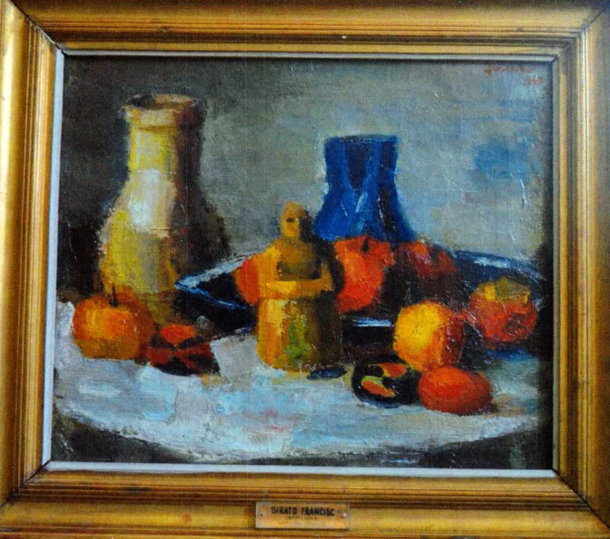 Natură statică, by Francisc Șirato, unspecified, 1947