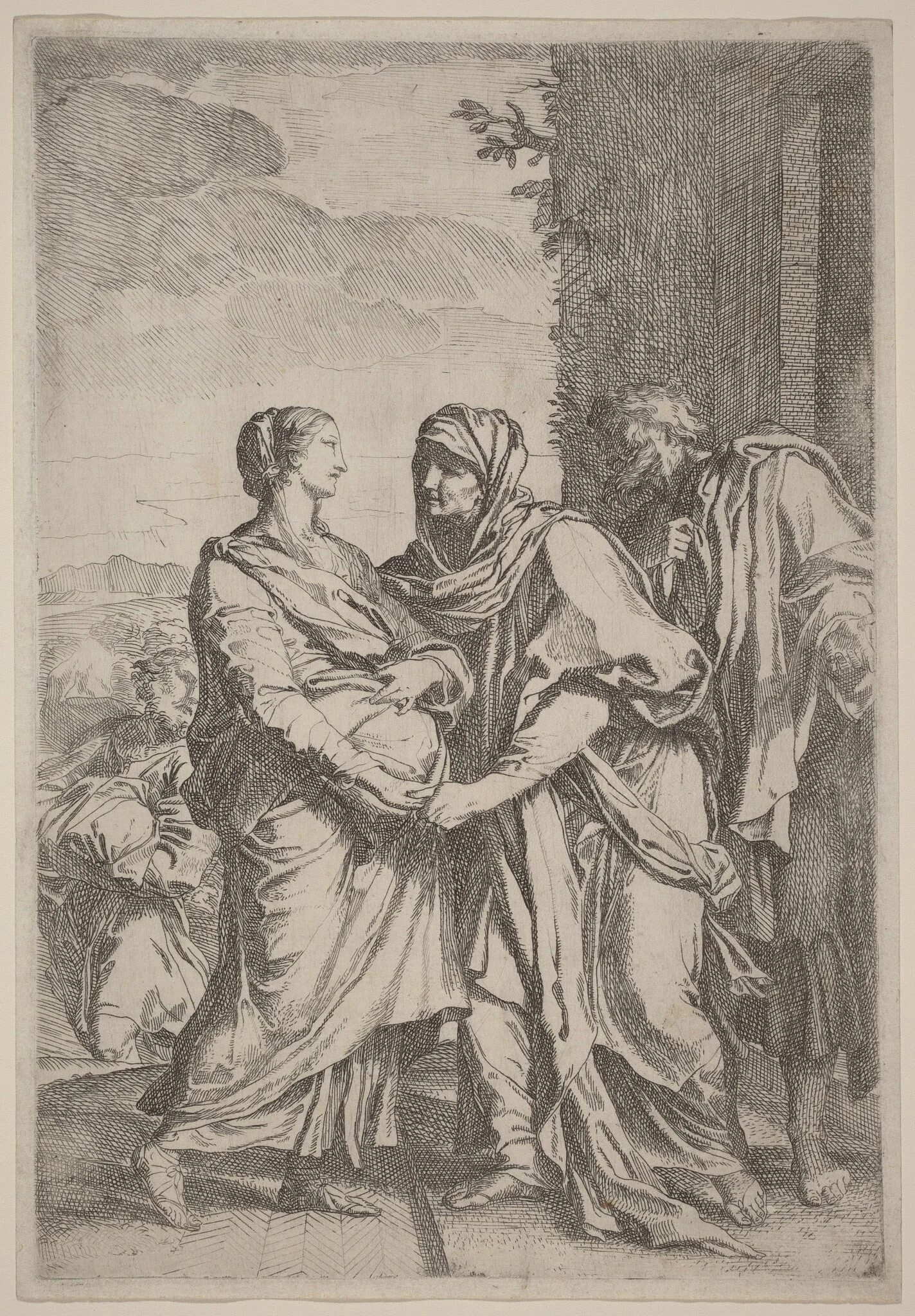 The Visitation, by Carlo Maratta, ink, 1669