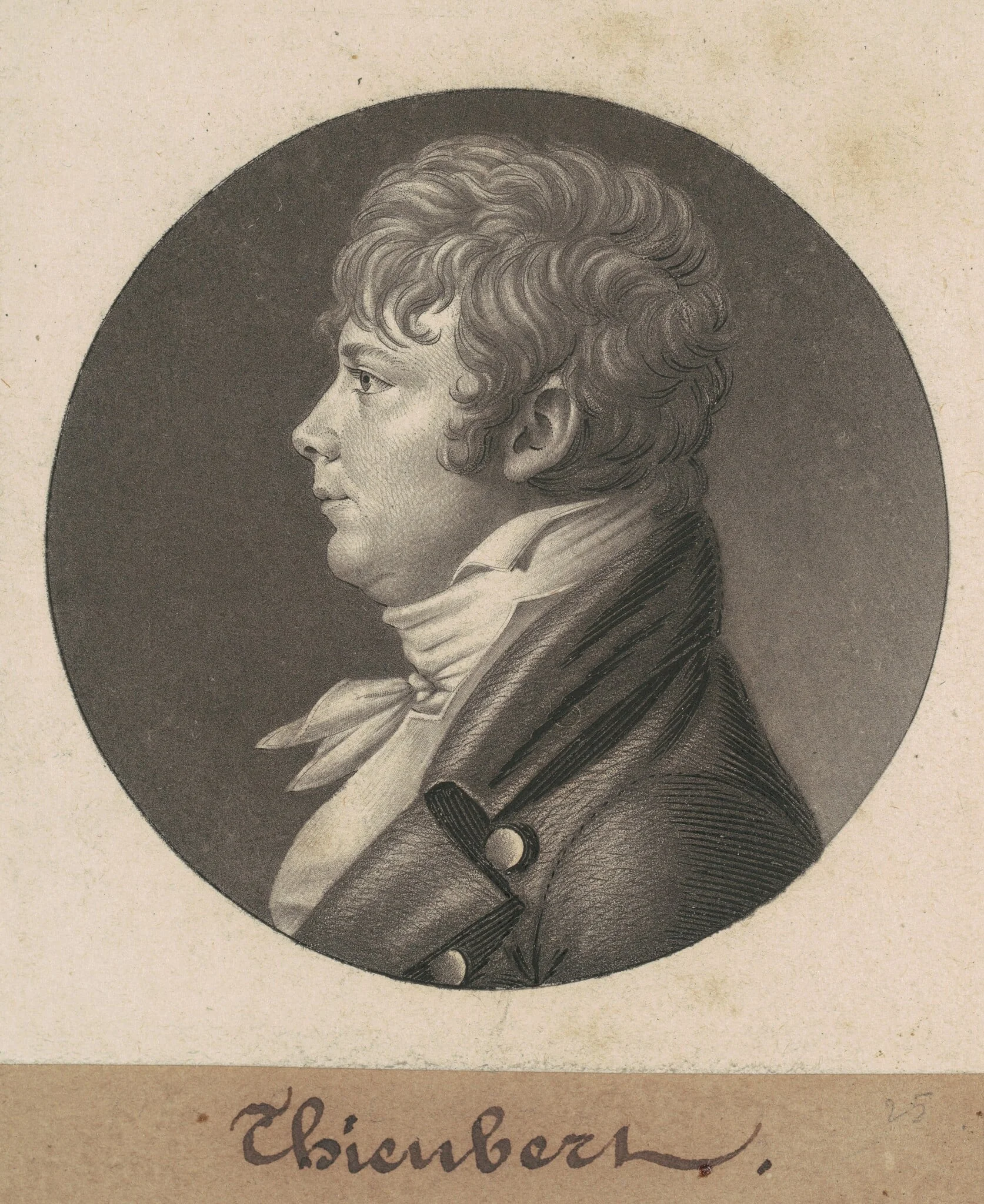 Thieubert, by Charles Balthazar Julien Févret de Saint-Mémin, ink, 1803