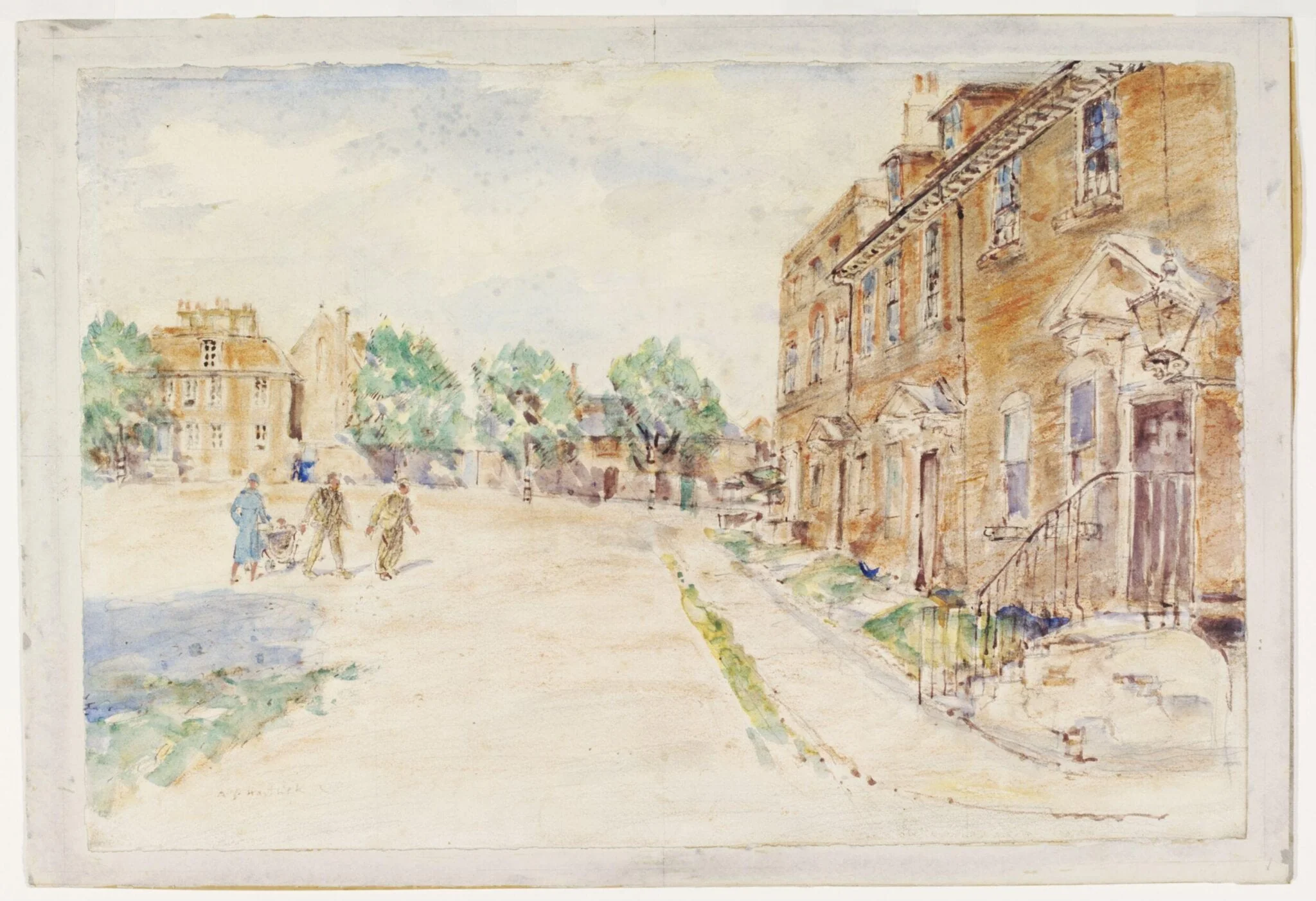 18th century houses at The Butts, Brentford