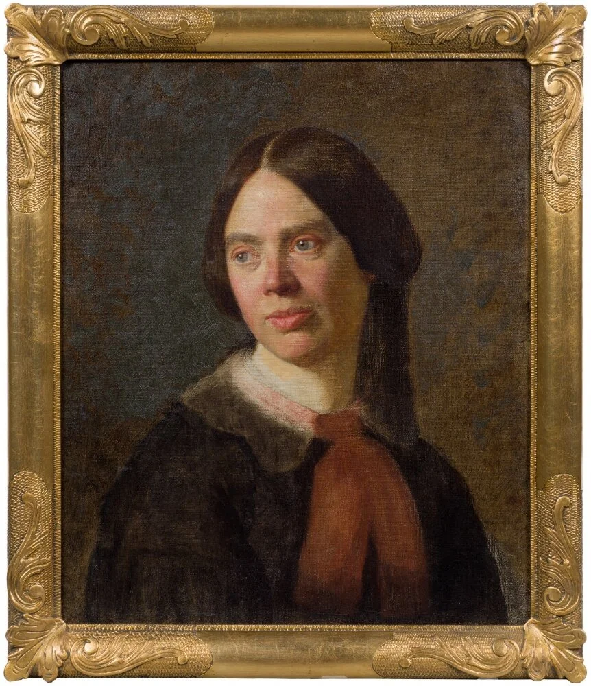 Charlotte Troili (née Geijer). The Artist’s Wife. Unfinished, by Uno Troili, oil, 1855