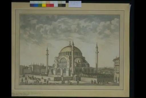 Haghia Sophia [Aya Sofia] with the first gate of the Seraglio, Constantinople