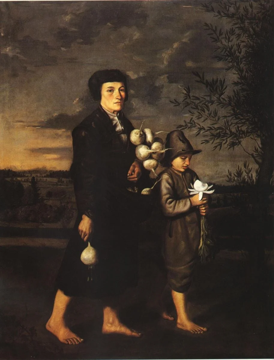Țărancă schwabă (suabă); pandant: Țăran schwab (suab), by Martin Dichtl, unspecified, 1669