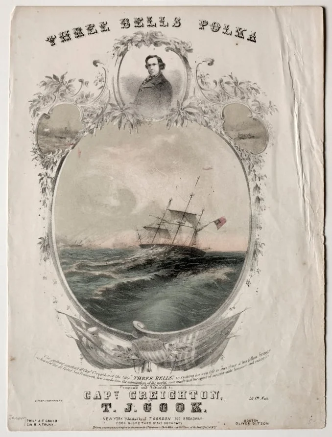 Three Bells Polka, by Unknown, 1854
