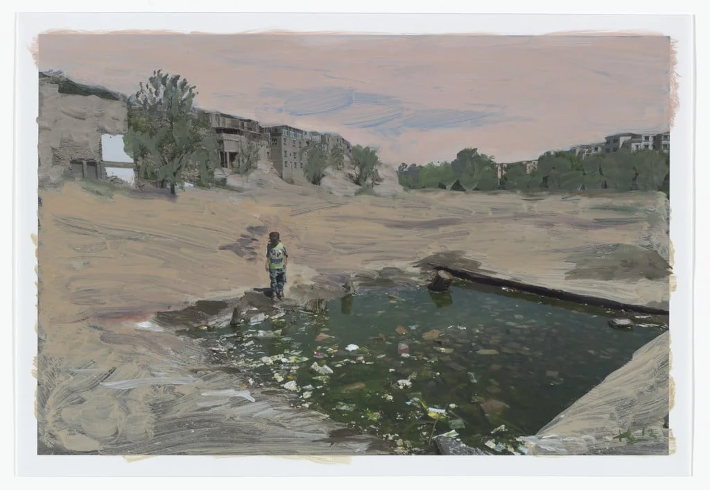 Untitled, by Liu Xiaodong, acrylic, 2012
