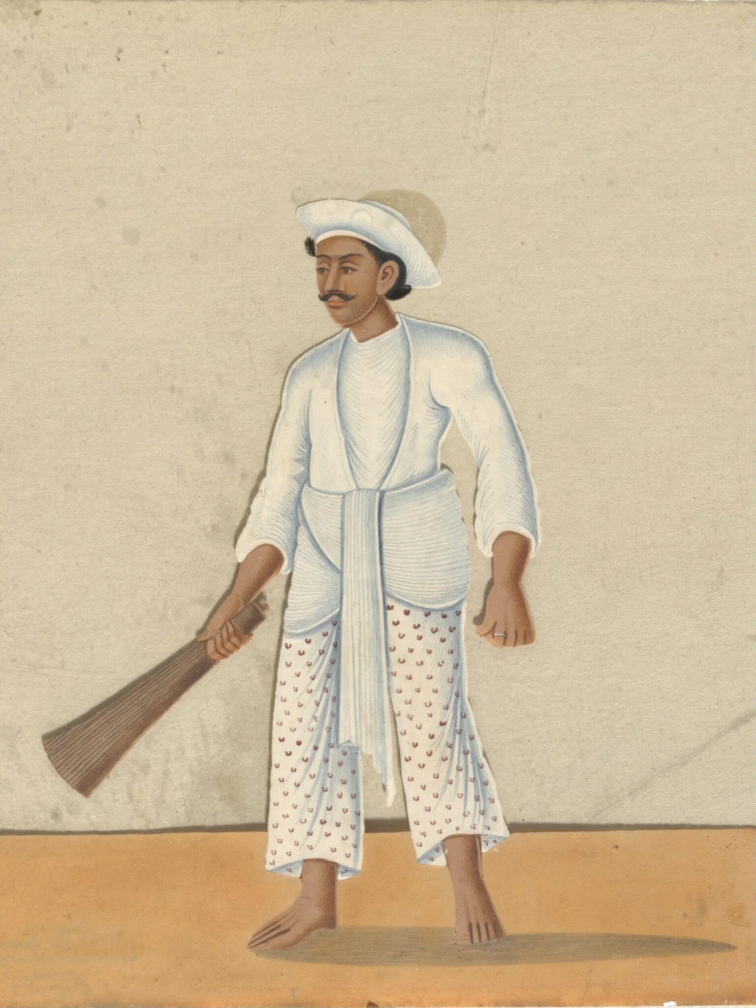 One of eighteen paintings of trades and domestic servants., by Unknown, paint, 1870
